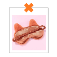 Slaapmasker vos oranje